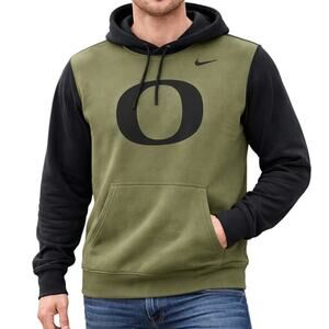 Oregon Ducks Hoodie Men’s Large Green Black Sweatshirt
